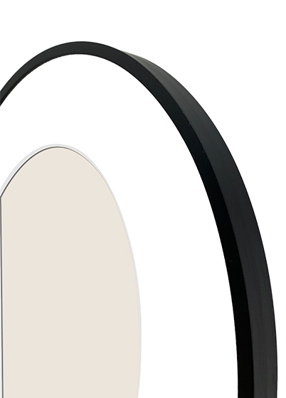 Focus Aster Oval Bilderamme - Svart, 13x18, 19,6x24,6 Oval