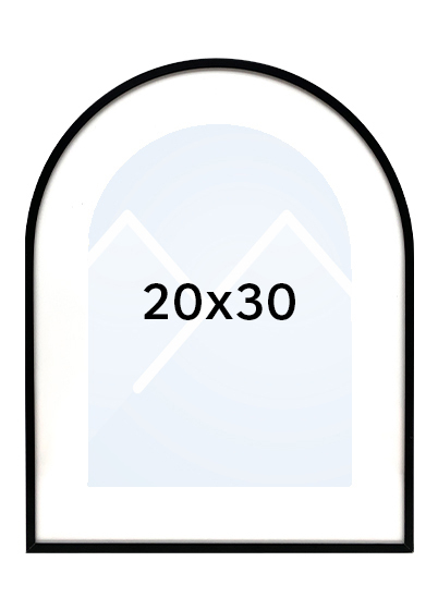 Focus Aster Arch Bilderamme - Svart, 20x30