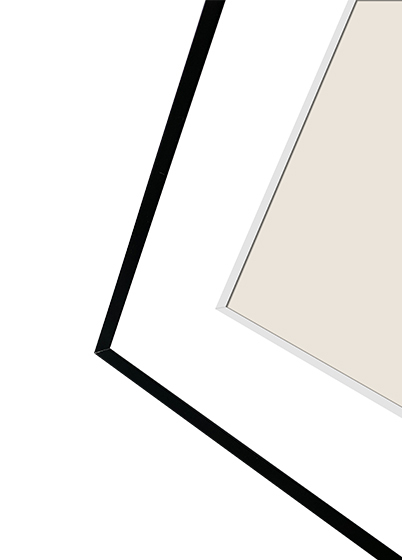 Focus Aster Arch Bilderamme - Svart, 20x30