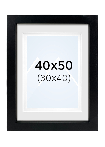 Focus Dahlia UV Bilderamme - Svart, 30x40, 40x50