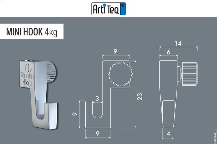 ArtiTeq Opphengskrok 4 kg