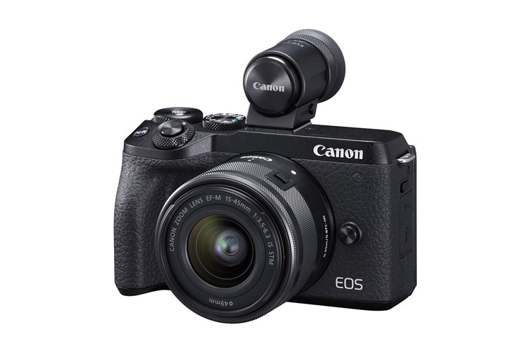 Canon EOS M6 Mark II + EF-M 15-45mm IS STM & EVF-DC2 Søker B-vare (1)