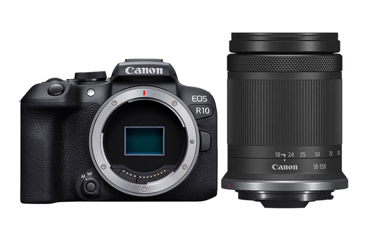 Canon EOS R10 + RF-S 18-150mm f/3.5-6.3 IS STM m/EF-EOS R-adapter
