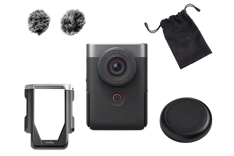 Canon PowerShot V10 Vlogging Kamera Advanced Kit Sølv