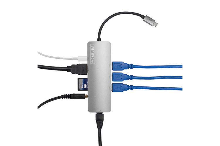 Caruba Premium 9-in-1 USB-C Hub Space Grå