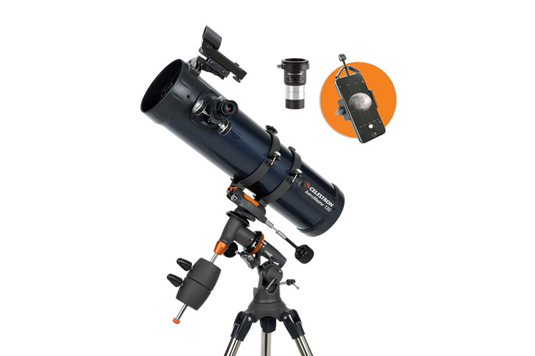 Astromaster Reflector 130EQ med Telefonadapter & T2-Barlow