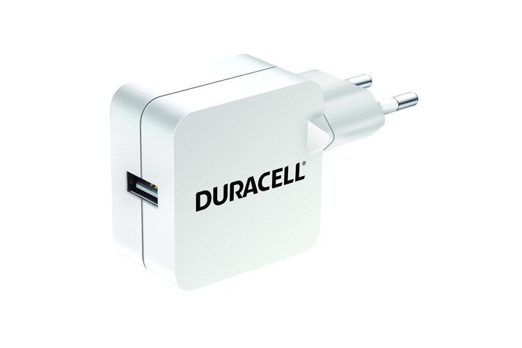 Duracell USB-lader 1 x 2400mAh Hvit