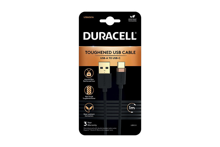 Duracell Kabel USB til USB-C 1m Sort