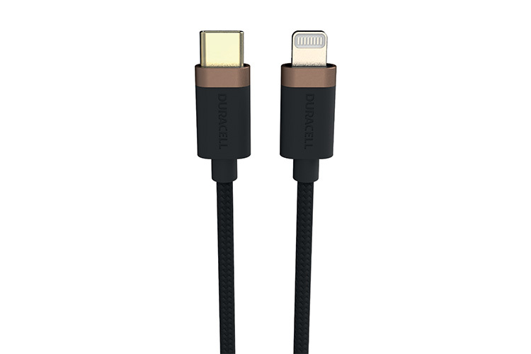 Duracell Kabel USB-C til Lightning 1m Sort
