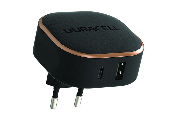 Duracell 1x USB-A 1x USB-C Lader