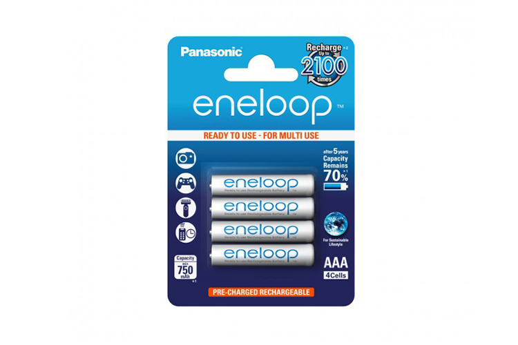 Panasonic Eneloop AAA/R03 Oppladbare Batterier 4pk