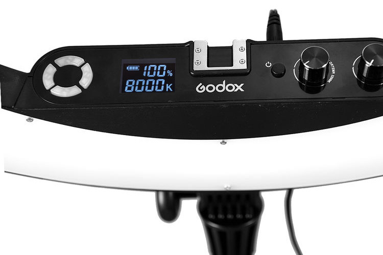 Godox LR160 Bi-Color LED Ringlys Sort