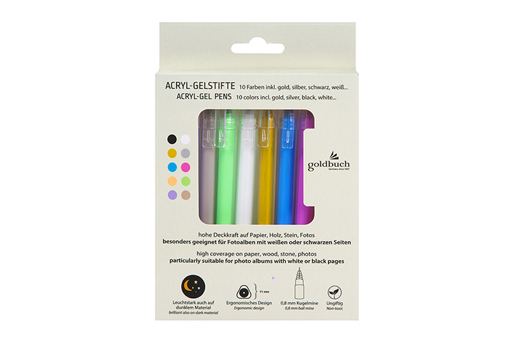 Goldbuch Gelpenn Assortert 10pk