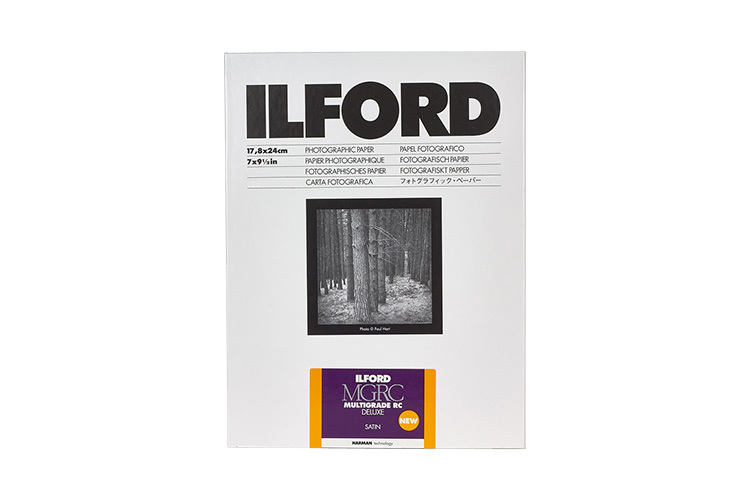 Ilford Multigrade RC Deluxe Satin 17,8x24cm 25 Ark Svart/Hvit