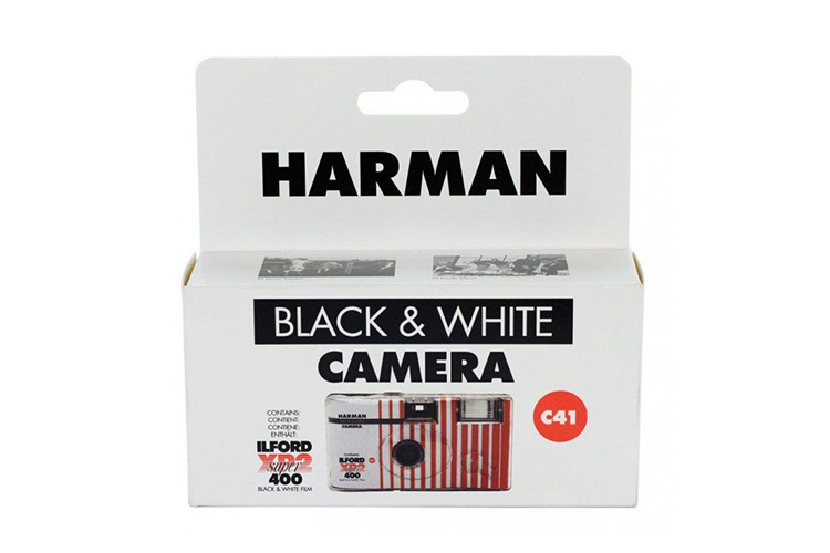 Ilford Harman XP2 Super Engangskamera 135 24+3 Sort-Hvit