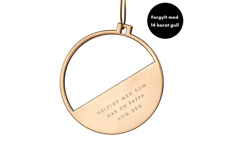 Julepynt med fotoramme til Pappa