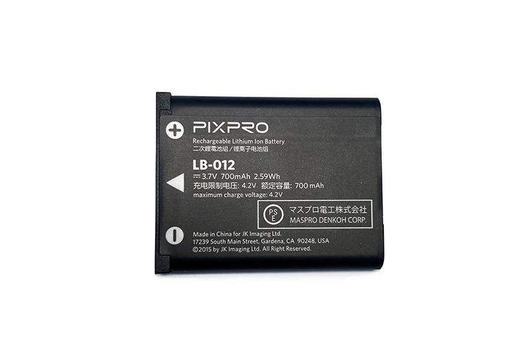 Kodak batteri Lb-012 for Pixpro FZ53 og FZ55