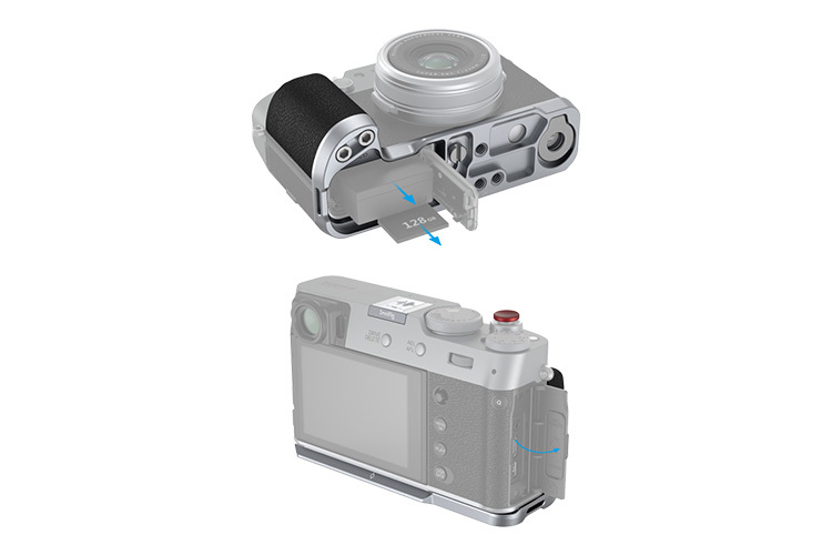 SmallRig 4555 L-Shape Grip for Fujifilm X100VI & X100V Sølv