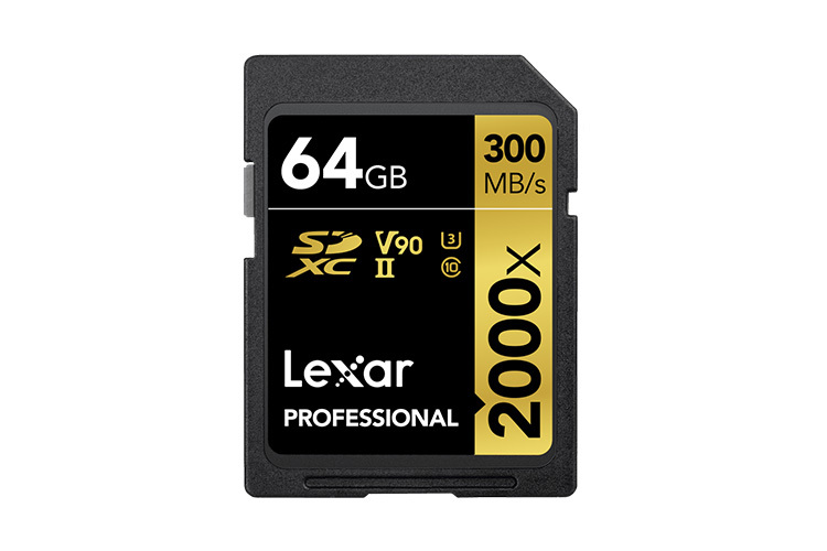 Lexar Pro 2000X SDXC UHS-II U3 V90 R300/W260 64GB
