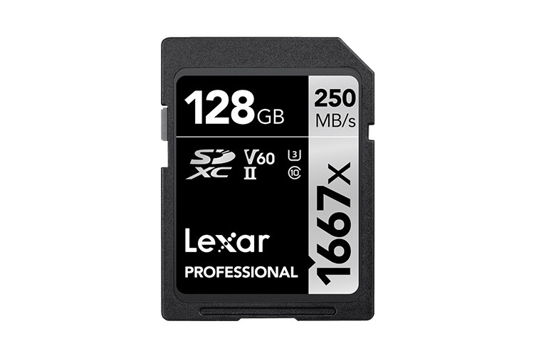Lexar Pro 1667X SDXC UHS-II U3 (V60) R250/W120 128GB