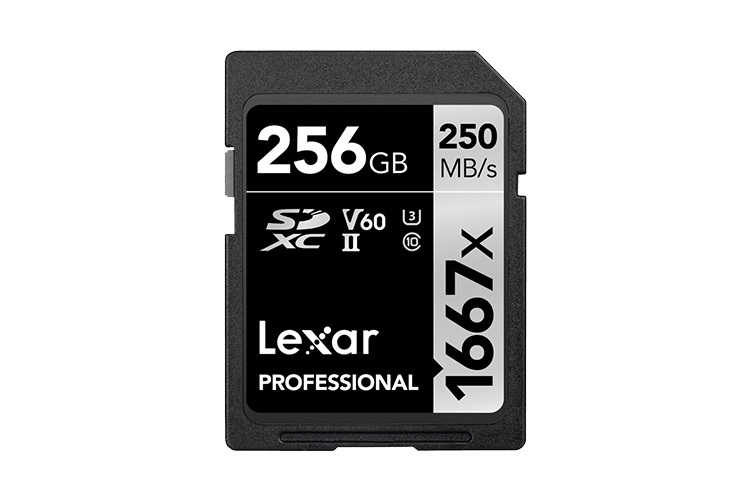 Lexar Pro 1667X SDXC UHS-II U3 (V60) R250/W120 256GB