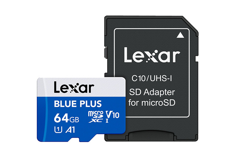 Lexar MicroSDXC Blue Plus med adapter 64GB