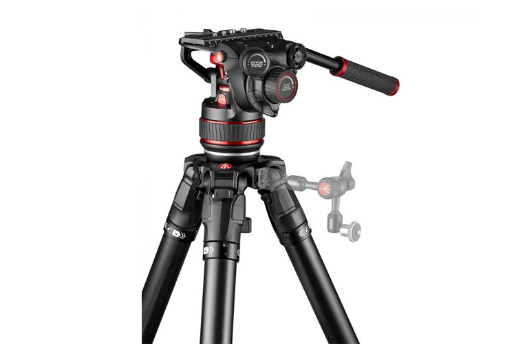 Manfrotto Nitrotech 608 + 635 Fast Single Karbon Stativ