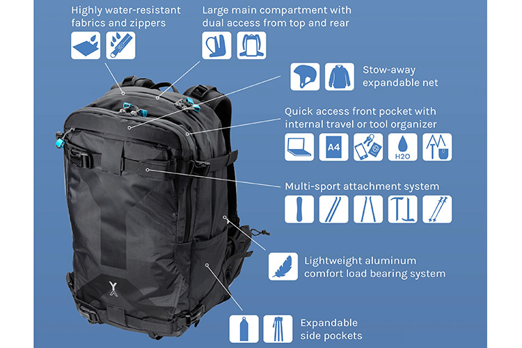 NYA-EVO Fjord 36 ECONYL G4 Graphite Ryggsekk