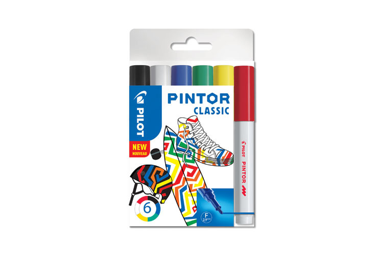 Pilot Pintor Fine Tip Classic Penn 6pk