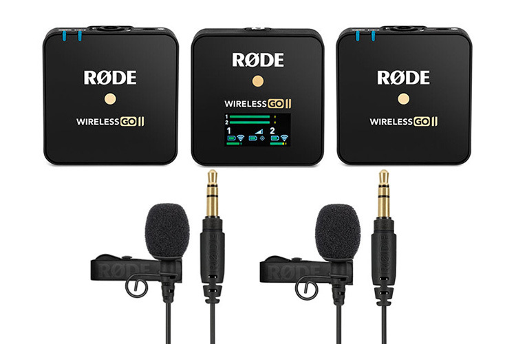 Røde Wireless GO II Trådløst Mikrofonsystem + 2 stk. Røde Lavalier GO Sort Mygg