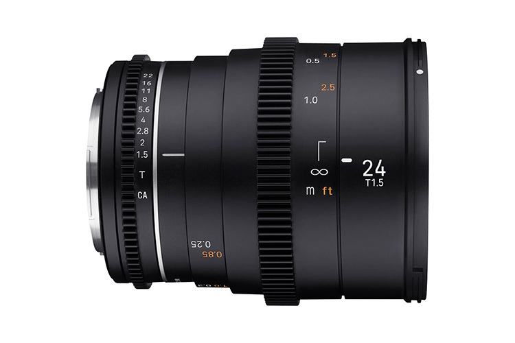 Samyang 24mm T1.5 VDSLR MK2 Cine for Sony E B-vare