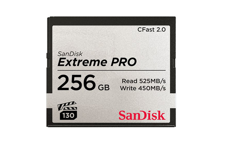 SanDisk CFast 2.0 Extreme Pro 256GB 525MB/s VPG130