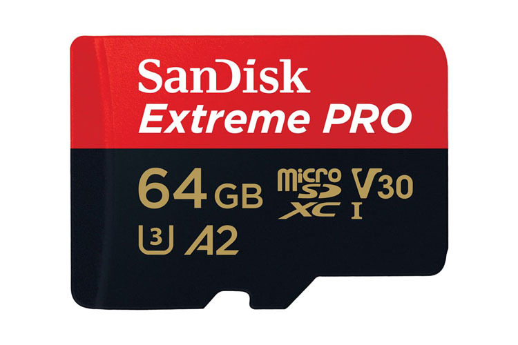 SanDisk MicroSDXC Extreme Pro 64GB 170MB/s A2 C10 V30 U3