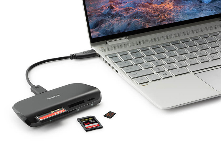 Sandisk USB-C PRO Win/Mac Kortleser