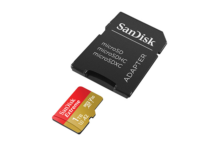 SanDisk MicroSDXC Extreme 1TB 160MB/s A2 C10 V30 m/ Adapter