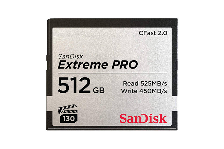 SanDisk CFast 2.0 Extreme Pro 512GB 525MB/s VPG-130
