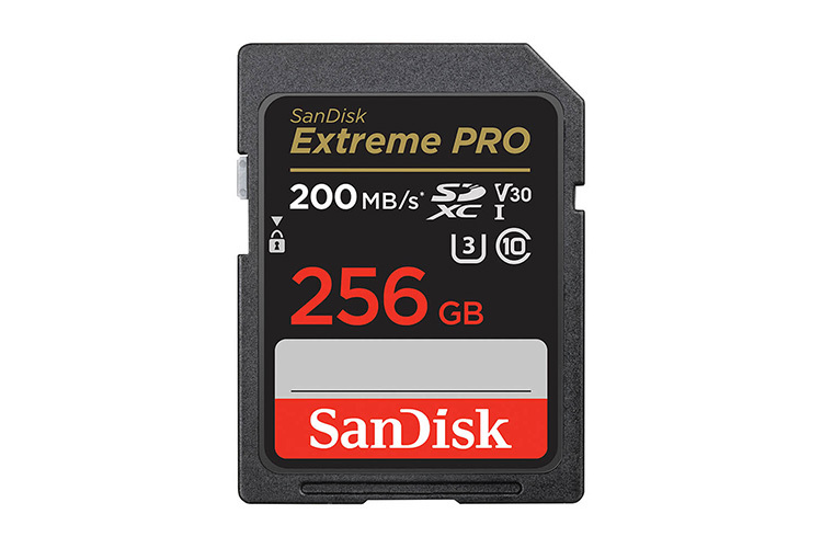 SanDisk SDXC Extreme Pro 256GB 200MB/s UHS-I C10 V30 U3