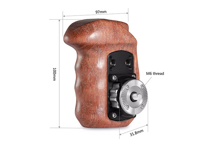 SmallRig 1941 Right Side Wooden Grip w/ ARRI Rosette