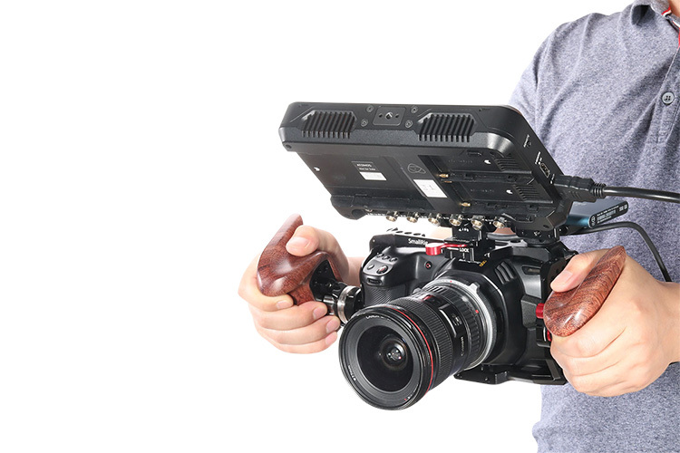 SmallRig 2117 Right Side Wooden Grip with NATO Mount