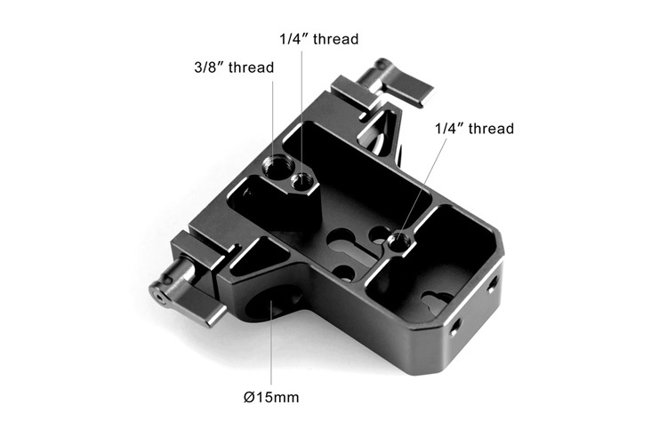 SmallRig 1674 Baseplate With 15mm Rod Clamp