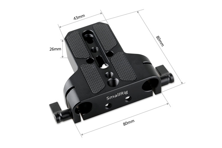 SmallRig 1674 Baseplate With 15mm Rod Clamp