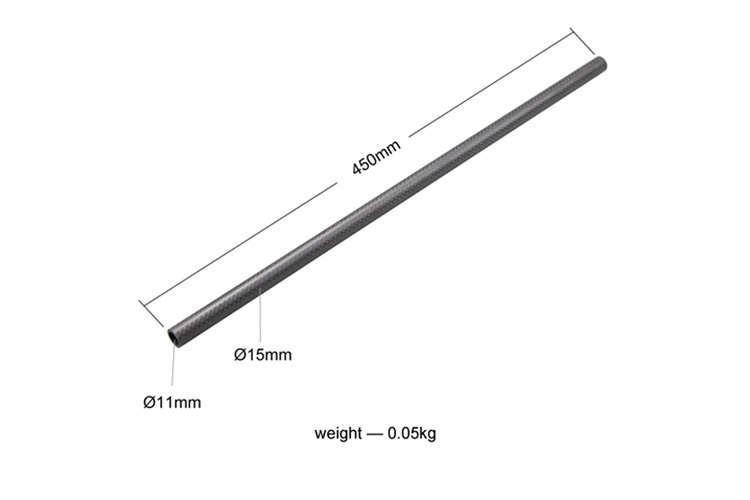 Smallrig 871 15mm Carbon Fiber Rod-45Cm 2Pcs