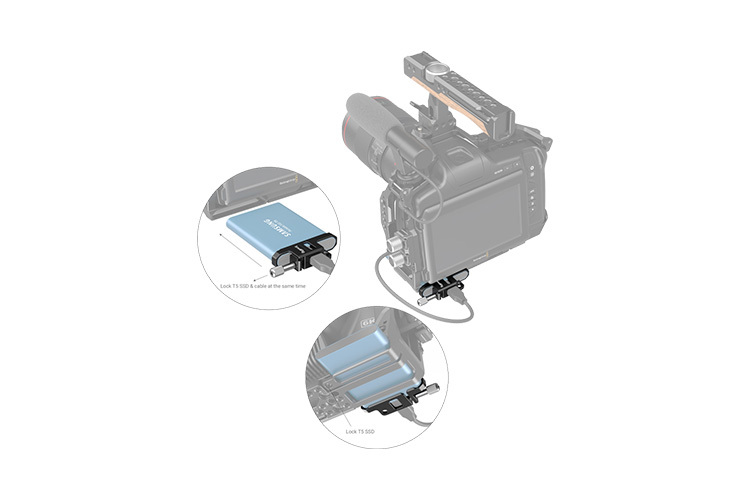 Smallrig 3300 Cable Clamp T5 SS Bmpcc 6K Pro
