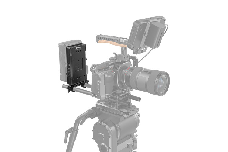 SmallRig 3203 Battery Adapter Plate V-Mount Dual 15mm Rod Clamp