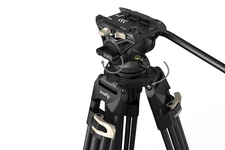 SmallRig 3751 Heavy-Duty Fluid Head Tripod AD