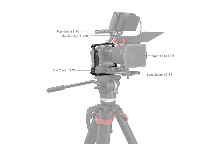 SmallRig 3866 Camera Cage for Nikon Z 6II & Z 7II m/ MB-N11 Batterigrep