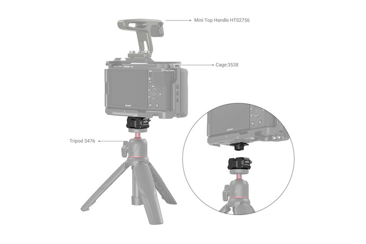 SmallRig 3513 Drop-in HawkLock Universal mini Quick Release Clamp and Plate