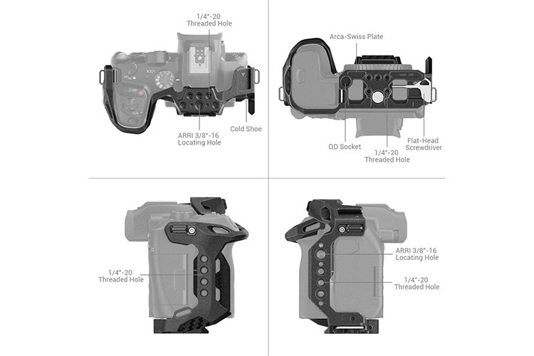 SmallRig 4003 Black Mamba Cage for Canon EOS R7