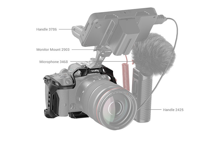 SmallRig 4003 Black Mamba Cage for Canon EOS R7