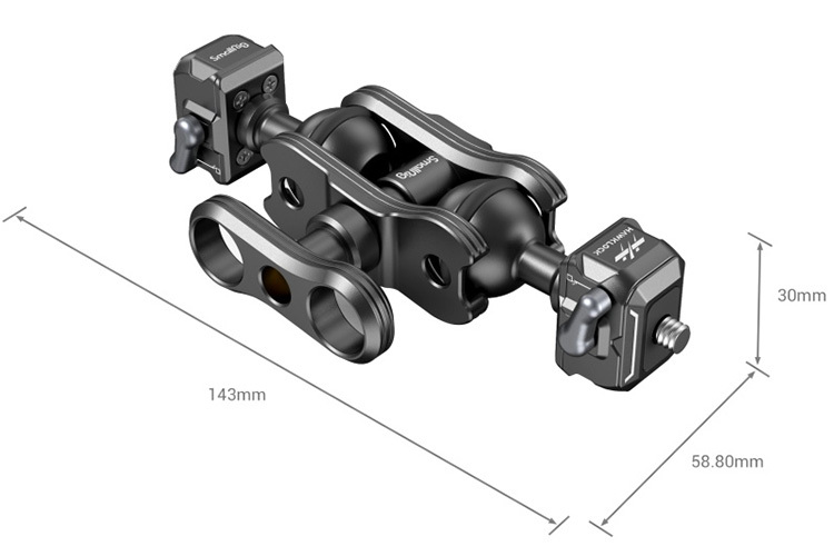 SmallRig 3515 Drop-in HawkLock mini Magic Arm with Quick Release Ball Head